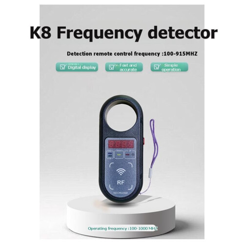 K 8 Tester Frequency Meter/Frequency 100-999MHz LCD for Car Remote Control Frequency Detection Infrared Signal Detection 1
