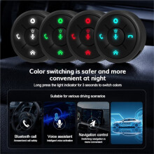 Multi-Function Steering Wheel Control 10Keys 4 Color LED Remote Button for Car Multimedia DVD Radio Media Electronic