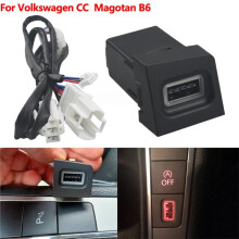 Toma de Carga para Coche 1PC Socket QC3.0 Carga Rápida Salida de Carga USB Adaptador de Potencia para CC 2011 2012 Magotan B6