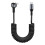 100W Coiled USB A to Type C Cable for Car,90 Degree Spring Retractable Fast Charging Data Cord 1