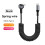 100W Coiled USB A to Type C Cable for Car,90 Degree Spring Retractable Fast Charging Data Cord 3