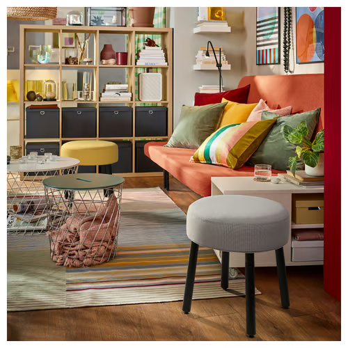 IKEA MÖRTFORS Upholstered Pouffe 47x47 cm 2