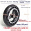 Para Skate Elétrico de 10 Polegadas, Karts Modificados, Pneus Run-Flat, Pneus Sólidos de 10x2.50 em Formato de Colmeia, Pneus com Rolamento de 12mm 6