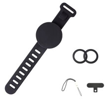 För Magnetisk Armbandsfäste Dubbel Sidig Magnetfäste med Justerbart Rem för Utomhuscykling Fitness