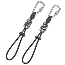 Zestaw 2 Sztuk Smyczy z Karabinkiem, Uchwytem do Wspinaczki, Akcesoria do Plecaka, Brelok do Kluczy, Zewnętrzny Brelok Paracord