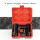 4PC Universal O2 Oxygen Lambda Sensor Socket Wrench Tool Remover Installer Set Box Oxygen Sensor Removing Tool Kit 6