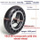 Para Skate Elétrico de 10 Polegadas, Karts Modificados, Pneus Run-Flat, Pneus Sólidos de 10x2.50 em Formato de Colmeia, Pneus com Rolamento de 10mm 6