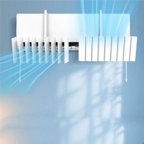 Wall-Mounted Air Conditioner Windshield Adjustable Universal Conditioning Guide Cover Saving Safe Airflow Control 1
