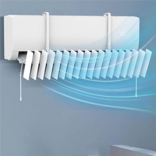 Wall-Mounted Air Conditioner Windshield Adjustable Universal Conditioning Guide Cover Saving Safe Airflow Control 2