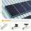 120mm U-Rail Solar Mounting Kit - Complete Solar Panel Mounting Set Including Side and Mid Clamps 4