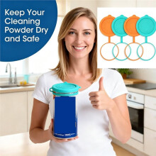 4 Pack Silicone Powder Cleanser Lids for Bar Keepers Friend,Comet, Powder Cleanser 12oz&21oz Powder Cleanser Cover