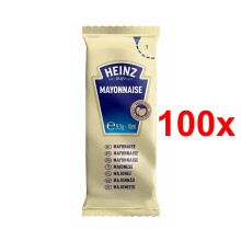 100x Assorted Heinz Mayonnaise Sauce Sachets-Salad