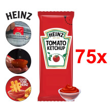 (Heinz Tomato Ketchup, 75) Heinz Assorted Sauce Sachets -Salad, Ketchup, Mayo