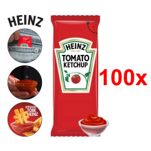 (Heinz Tomato Ketchup, 100) Heinz Assorted Sauce Sachets -Salad, Ketchup, Mayo