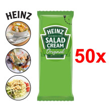 (Heinz Salad Cream, 50) Heinz Assorted Sauce Sachets -Salad, Ketchup, Mayo