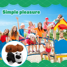 2PCS Clap Circle Toys Slap Snap Wrap Polsbandje Armband Pluche Panda Cirkels Kerstcadeau