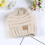 (Beige)Chapéu de malha moda infantil quente cor sólida moda simples e confortável 1