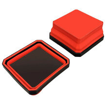 2pcs Tigelas de Sucção Dobráveis com Suporte de Base Magnética para Armazenamento de Parafusos, Porcas, Parafusos e Peças de Coleta de Garagem