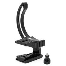 DSLR Camera Lens Support Bracket Semi-Circular Horizontal Vertical Quick Mount