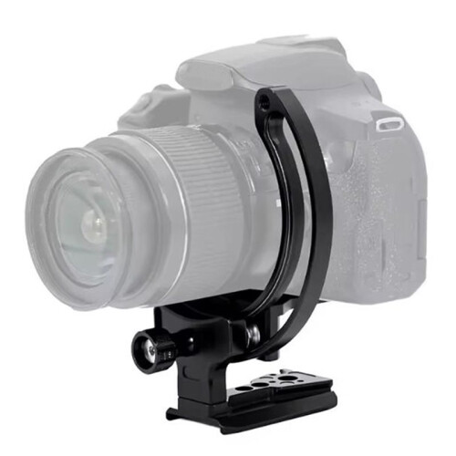 DSLR Camera Lens Support Bracket Semi-Circular Horizontal Vertical Quick  Mount 2