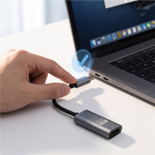 Adattatore Convertitore TYPE C A  Compatibile 8K 60Hz per Laptop, Tablet, TV 2