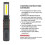 Dimmable COB LED Work Light - USB Rechargeable Flashlight with Magnetic Hook for Car Repair & Camping 6