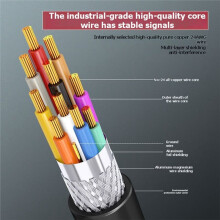 DB9 Extension Cable Male to Female Extension Cable Double Shield RS232 RS485 Serial Cable 9 Pin Male to Female Cable A