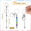 20 Pcs Beadable Keychains Bars, Metal Beaded Keychain Bar, Blank DIY Keychains for Beads Beaded Keychain Making Kit 8