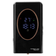 Dispensador de Sabão Automático Por Indução Inteligente, Sem Furos, para Montagem Na Parede, com Dispensador de Espuma Por Indução, Preto.
