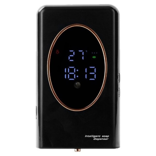 Distributeur de Savon Automatique à Induction, Sans Perçage, Mural, Noir