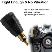 Motorrad-Dual-USB-Handyladegerät mit LED-Beleuchtung und Typ-C-Schnellladefunktion (QC 3.0)