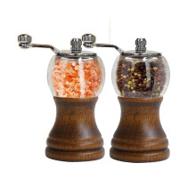 Pepper Mills Salt Pepper Grinder Set Steak Grill Kitchen Utensils Gadgets Retro Manual Pepper Grinder 2pcs 5in