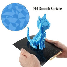 3D-Drucker-Bauplatte Aus PEO und PEI für Bambu-Lab X1/X1C/X1E/P1P/P1S/A1 3D-Drucker, PEO+PEI-Oberfläche 257 X 257 mm