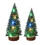 2pcs Artificial  Christmas Tree with LED String Light Decoration Ornaments for Home Desktop Decor 1