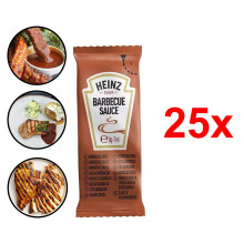 (Heinz Barbecue Sauce, 25) Heinz Assorted Sauce Sachets -Salad, Ketchup, Mayo