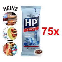 (Heinz HP Sauce, 75) Heinz Assorted Sauce Sachets -Salad, Ketchup, Mayo