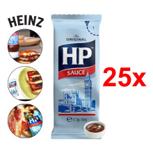(Heinz HP Sauce, 25) Heinz Assorted Sauce Sachets -Salad, Ketchup, Mayo