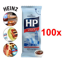 (Heinz HP Sauce, 100) Heinz Assorted Sauce Sachets -Salad, Ketchup, Mayo