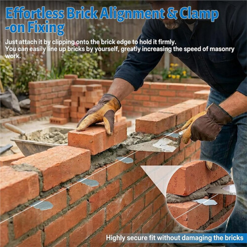 Bricklayer Tools  Pins Masonry Tools Tapered  Pins for Brick Wall Construction,Straight Row Flat Wall Alignment 2