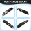 LHD Car Interior Door Pull Handle Inner Armrest Panel Cover Replacement for  X5 X6 E70 E71 E72 2007-2013 Black 8