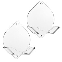 2 Pièces Support Mural Transparent pour Palet de Hockey sur Glace, Présentoir Mural, Support de Rangement, Présentation et Stockage