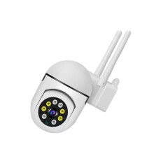 0.5MP WiFi-Kamera IP65 Trådlös PTZ Övervakningskamera med Infraröd Nattseende Tvåvägskommunikation Säkerhet CCTV