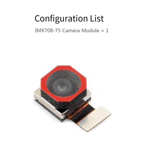 Módulo de Sensor de Cámara IMX708 de 11,9 MP con Enfoque Automático para Raspberry Pi, Módulo de Cámara 3, Campo de Visión de 79,8, Gran Angular 1
