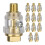12 Pack Inline Oiler for Air Tools, 1/4" NPT Pneumatic Tool Lubricator with Transparent Polycarbonate Reservoir 1