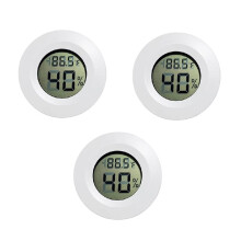 Hygrometer Thermometer Humidity Meter for P2S P1S H2S H2D A1 Digital LCD Monitor 3D Printer Accessoriess White