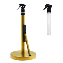 2-in-1 Countertop Paper Towel Holder with Built-in Spray Bottle, Vertical Roll Paper & Napkin Dispenser B