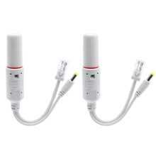 48V auf 12V PoE-Splitter, Wasserdicht, mit Video- und Stromadapterkabel, Versorgungsmodul für IP-Kamera-Extender