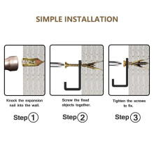 100PCS Set of Self-Drilling Drywall Anchors and Screws for Picture Frames, Furniture, Wall Coverings, and Hinge Repair
