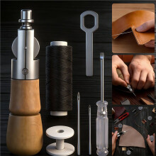 Hand Sewing Awl Tool Kit, Sewing and Repair Tool Bag, Suitable for Shoe Repair and Leather DIY Projects