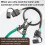 2 Pack 4Pin Trailer Extension Cable , 4 Pin Flat Trailer Light Plug Wire , 4 Way Connector Wiring Harness Extender 4